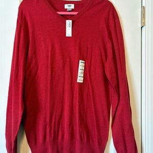 Classic old navy Red V-Neck Sweater